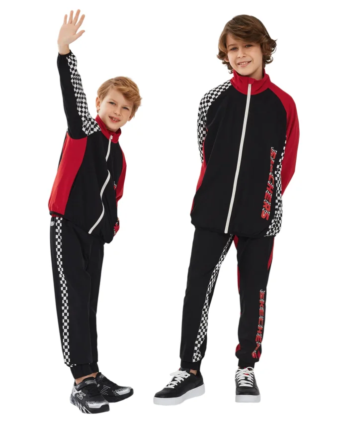 Skechers Micro Collection B Full Zip Jacket SİYAH Çocuk Eşofman Üstü - 2