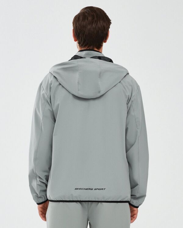 Skechers Micro Collection M Hooded Jacket Gri Erkek Eşofman Üstü - 3