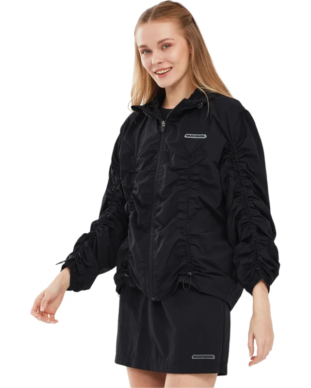 Skechers Micro Collection W Hooded Jacket SİYAH Kadın Eşofman Üstü - Skechers (1)