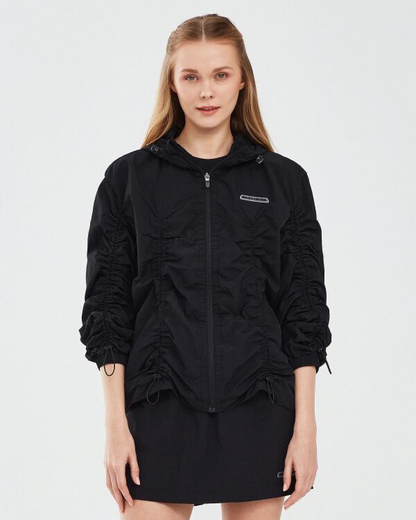 Skechers Micro Collection W Hooded Jacket SİYAH Kadın Eşofman Üstü - 1