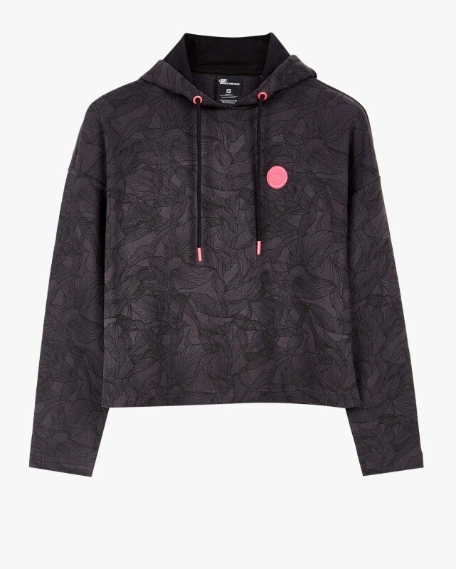 Skechers Mid Weight Fleece W Hoodie Sweatshirt SİYAH Kadın Sweatshirt - 1