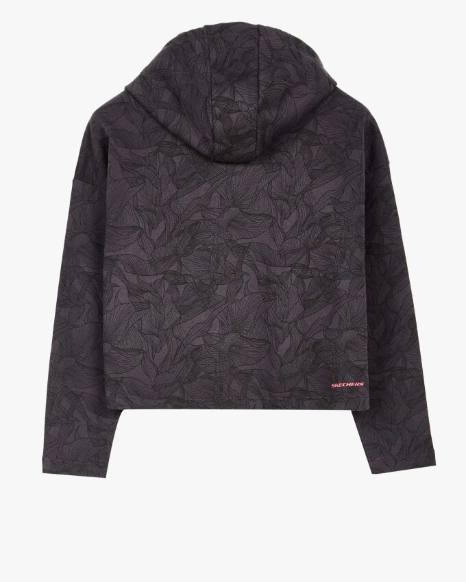 Skechers Mid Weight Fleece W Hoodie Sweatshirt SİYAH Kadın Sweatshirt - 2