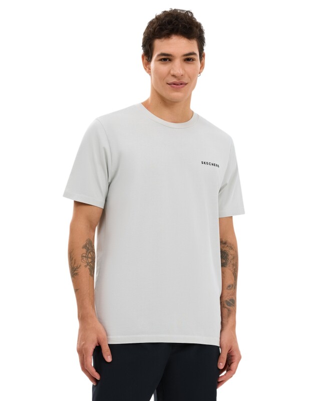 Skechers Organic Coll. M Short Sleeve Gri Erkek Tshirt - 1