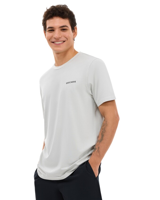 Skechers Organic Coll. M Short Sleeve Gri Erkek Tshirt - 2