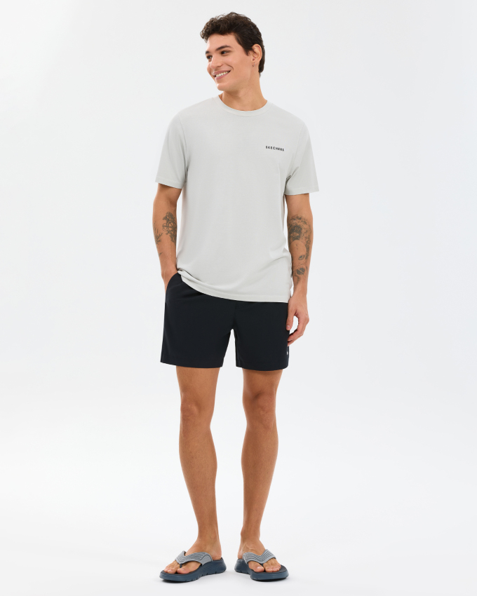 Skechers Organic Coll. M Short Sleeve Gri Erkek Tshirt - 4