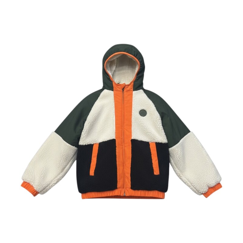 Skechers Outdoor Fleece Full Zip Sherpa Haki Çocuk Mont - 3