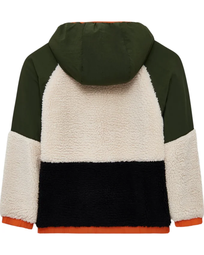 Skechers Outdoor Fleece Full Zip Sherpa Haki Çocuk Mont - 2