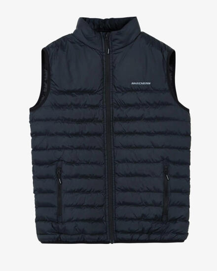 Skechers Outerwear M Basic Lightweight Vest SİYAH Erkek Yelek - 4