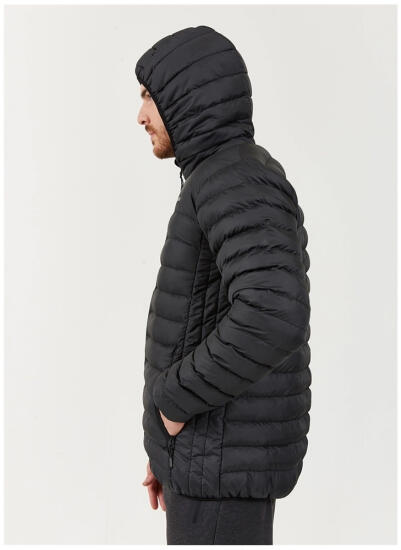 Skechers Outerwear M Padded Lightweight Jacket SİYAH Erkek Mont S202063-001 - 4