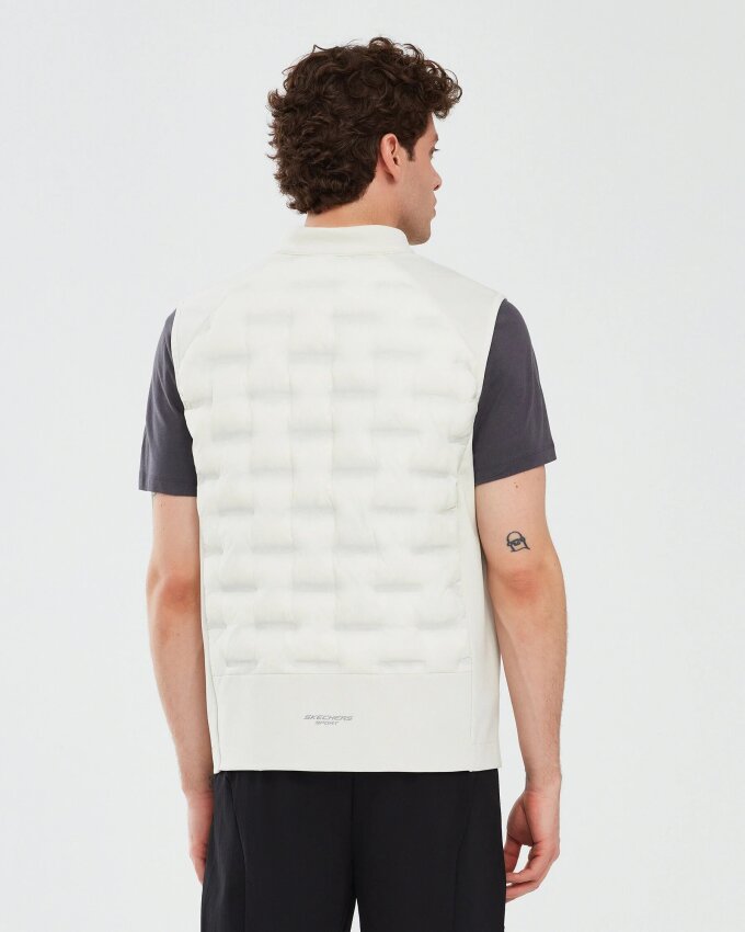 Skechers Outerwear M Padded Lightweight Vest Gri Erkek Yelek - 3