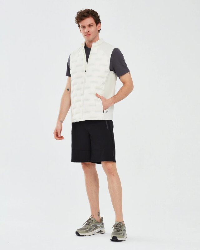 Skechers Outerwear M Padded Lightweight Vest Gri Erkek Yelek - 4