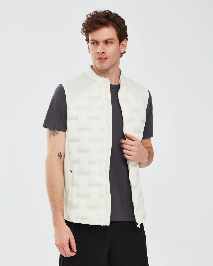 Skechers Outerwear M Padded Lightweight Vest Gri Erkek Yelek - 2