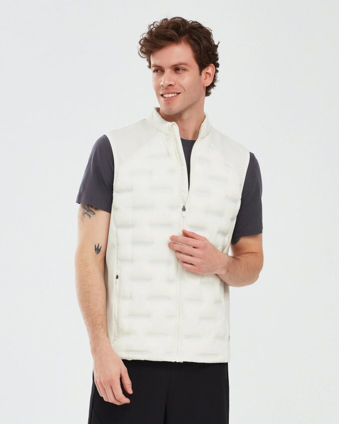 Skechers Outerwear M Padded Lightweight Vest Gri Erkek Yelek - 5