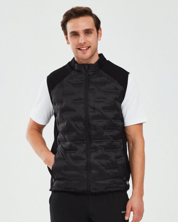Skechers Outerwear M Padded Lightweight Vest SİYAH Erkek Yelek - 1