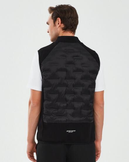 Skechers Outerwear M Padded Lightweight Vest SİYAH Erkek Yelek - 3