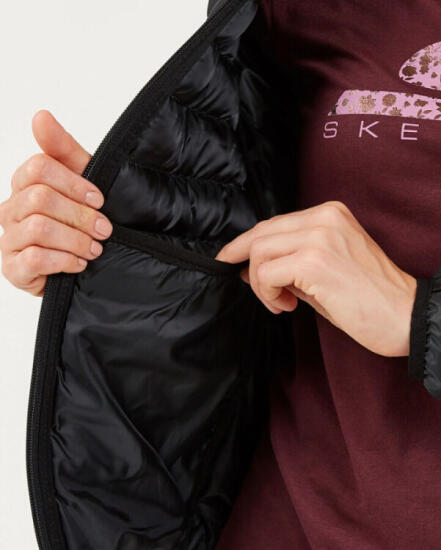 Skechers Outerwear W Lighweight Jacket SİYAH Kadın Mont - 4