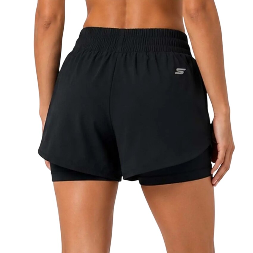 Skechers Performance Coll. 4 Inch 2 In 1 Siyah Kadın Şort - 2