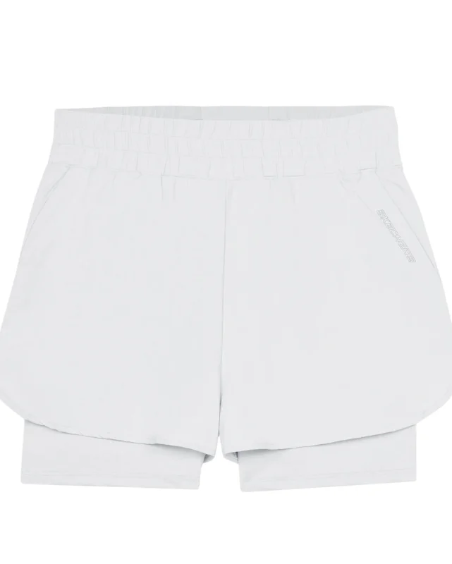 Skechers Performance Coll. W 4 inch 2 in 1 Short Gri Kadın Şort - 5