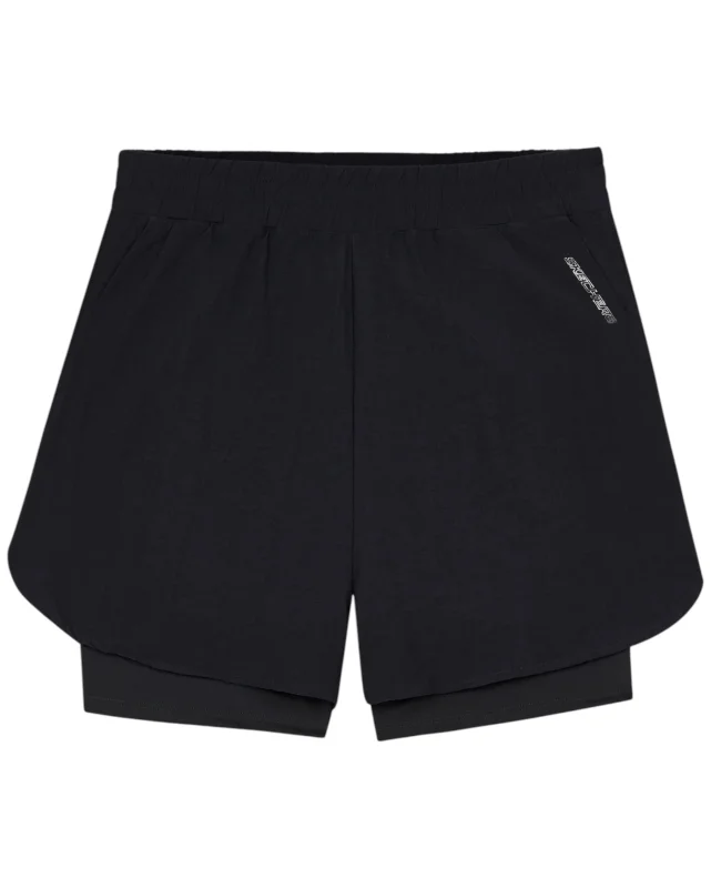 Skechers Performance Coll. W 4 inch 2 in 1 Short SİYAH Kadın Şort - 6