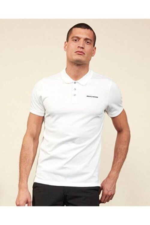 Skechers Polo M Short Sleeve Polo BEYAZ Erkek Polo Tshirt S211800-102 - 1