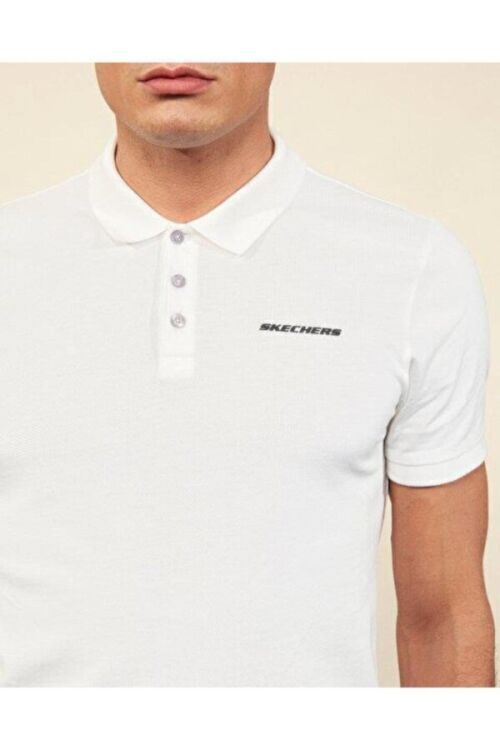 Skechers Polo M Short Sleeve Polo BEYAZ Erkek Polo Tshirt S211800-102 - 3
