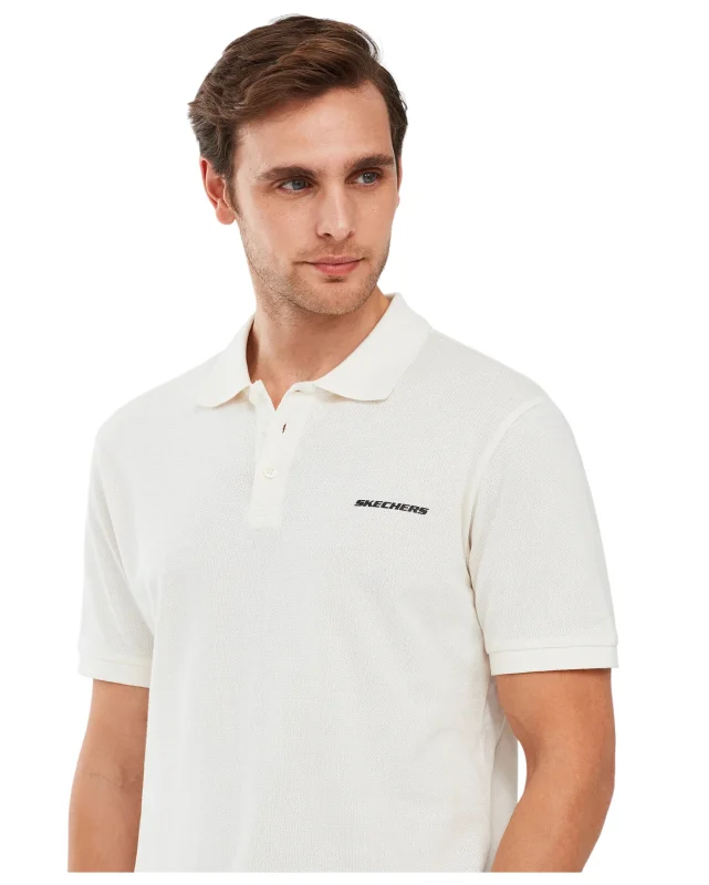 Skechers Polo M Short Sleeve Beyaz Erkek Polo Tshirt - Skechers (1)