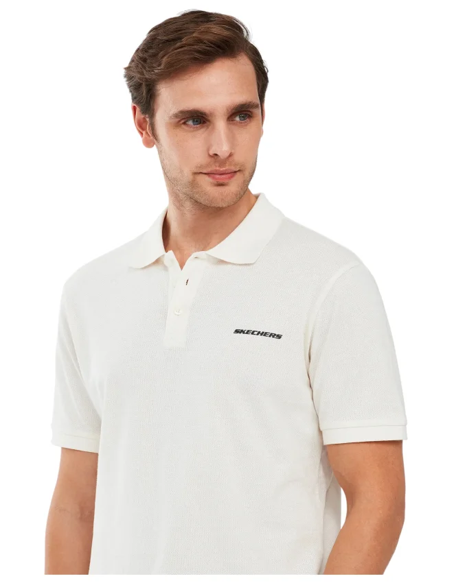 Skechers Polo M Short Sleeve Beyaz Erkek Polo Tshirt - 2
