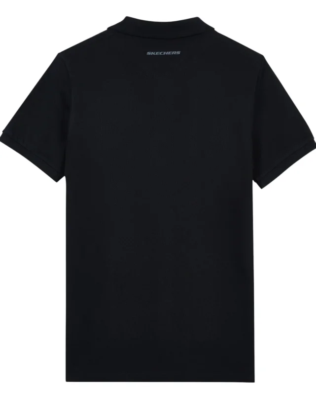 Skechers Polo M Short Sleeve Siyah Erkek Polo Tshirt - 4