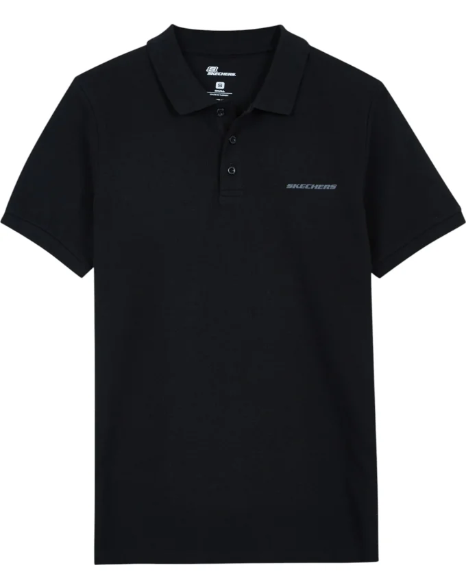 Skechers Polo M Short Sleeve Siyah Erkek Polo Tshirt - 3