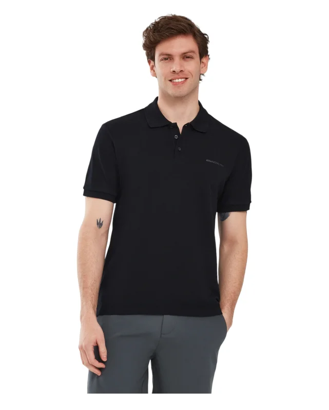 Skechers Polo M Short Sleeve Siyah Erkek Polo Tshirt 