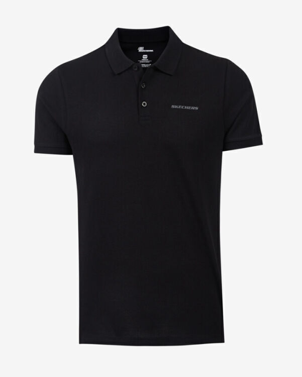 Skechers Polo M Short Sleeve Polo SİYAH Erkek Polo Tshirt S211800-001 - 3