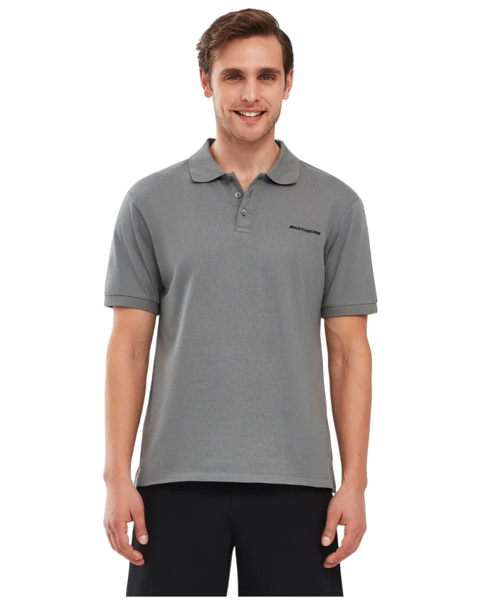 Skechers Polo Shirt M Short Sleeve Antrasit Erkek Polo Tshirt - 2