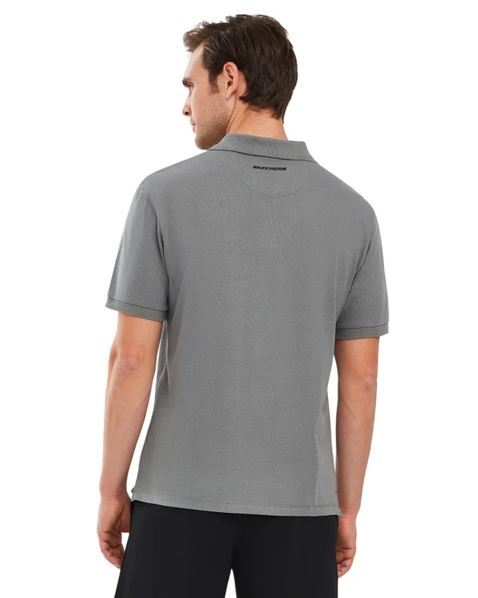 Skechers Polo Shirt M Short Sleeve Antrasit Erkek Polo Tshirt - 4