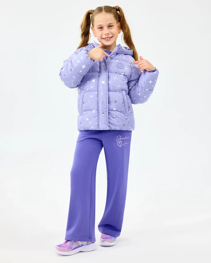 Skechers Puffer Mor Çocuk Mont - 3