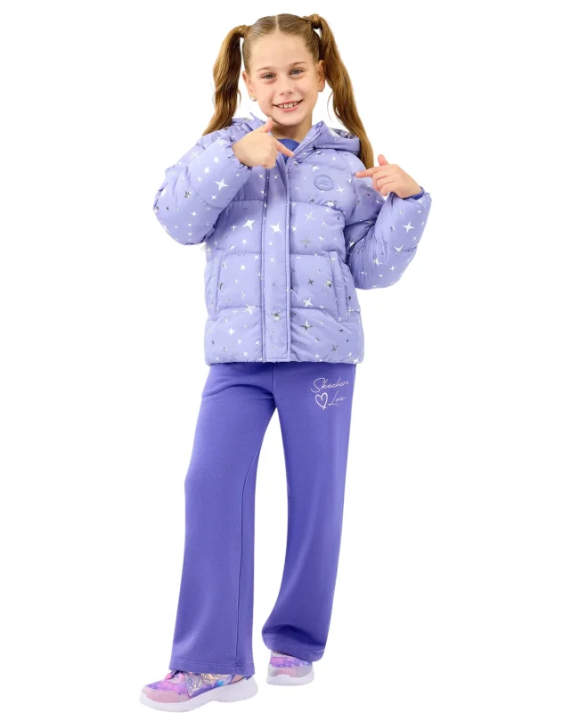Skechers Puffer Mor Çocuk Mont - 3