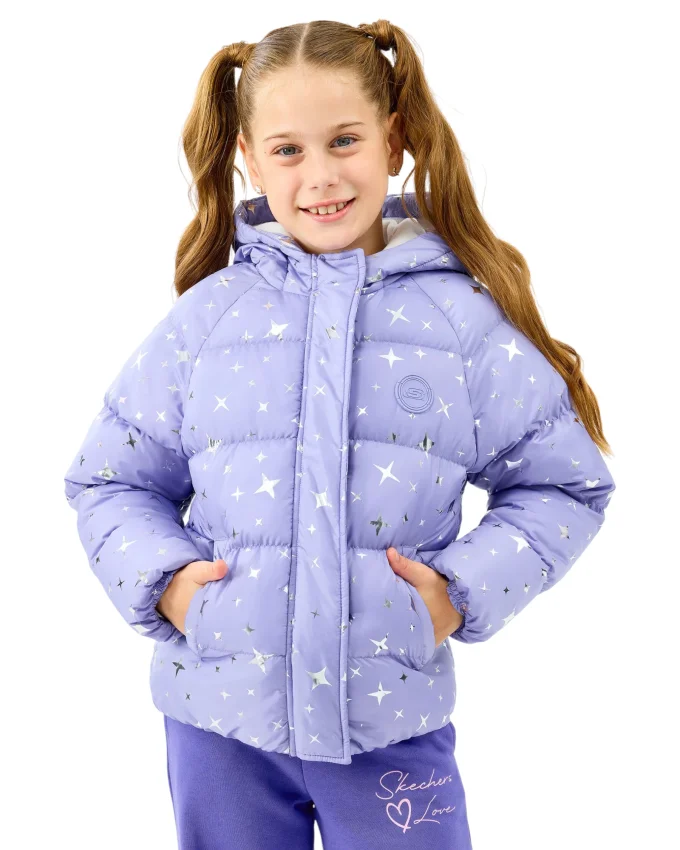 Skechers Puffer Mor Çocuk Mont - 1