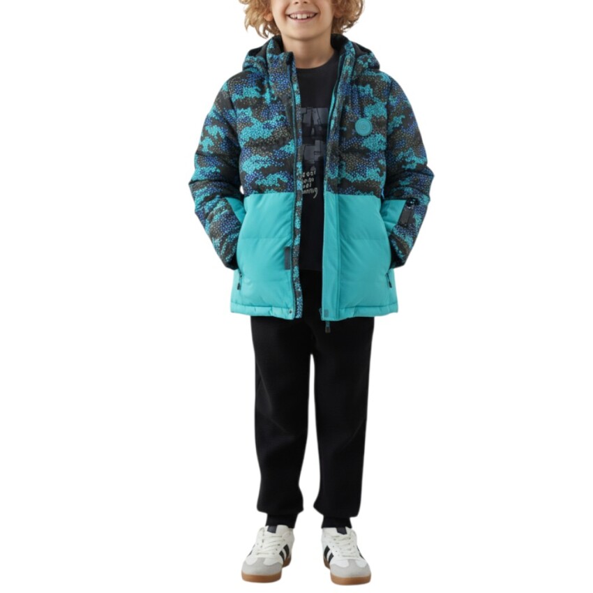 Skechers Puffer Yeşil Çocuk Mont - 1