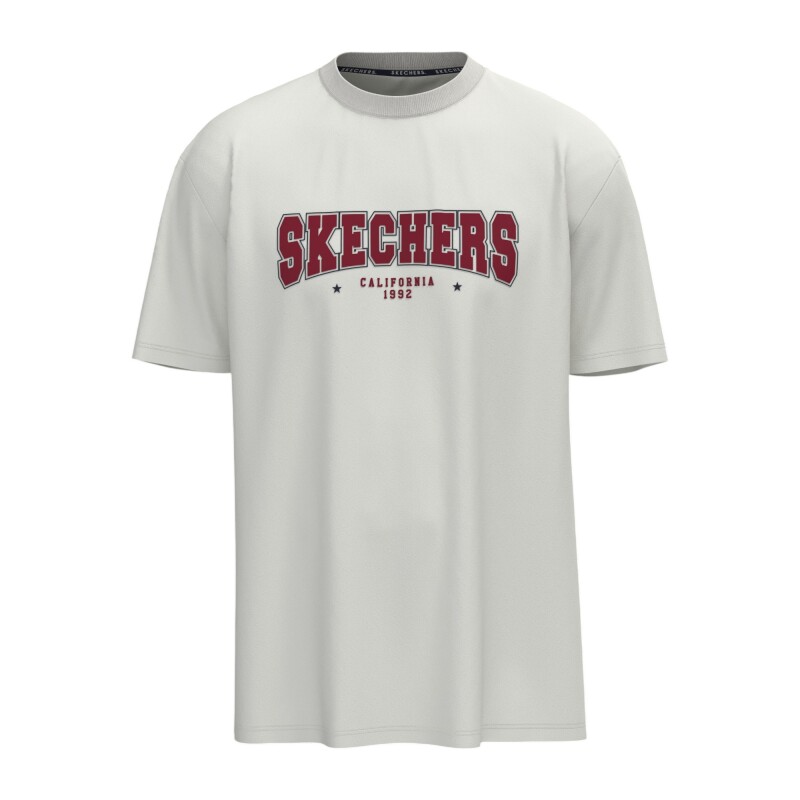 Skechers Regular Beyaz Erkek Tshirt - Skechers