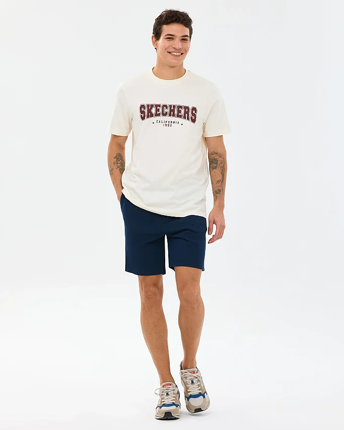Skechers Regular Beyaz Erkek Tshirt - 4