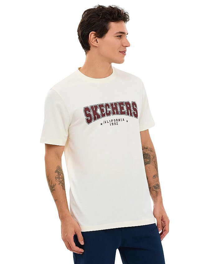 Skechers Regular Beyaz Erkek Tshirt - 2