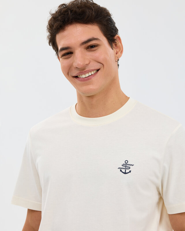 Skechers Regular Beyaz Erkek Tshirt - 5