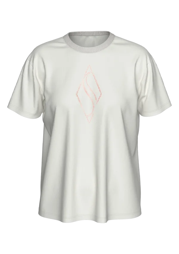 Skechers Regular Fit Graphic Beyaz Kadın Tshirt - 1