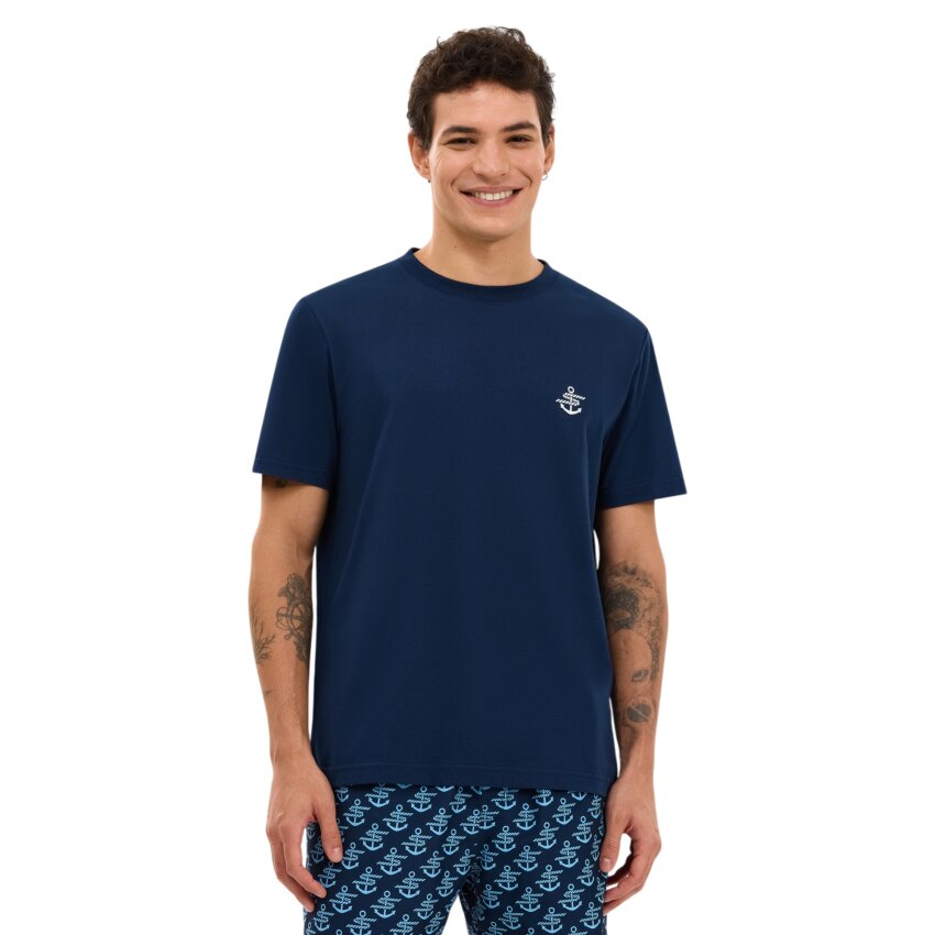 Skechers Regular Lacivert Erkek Tshirt - 1