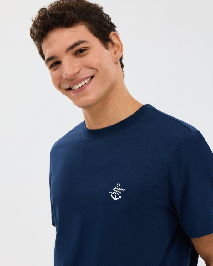 Skechers Regular Lacivert Erkek Tshirt - 4