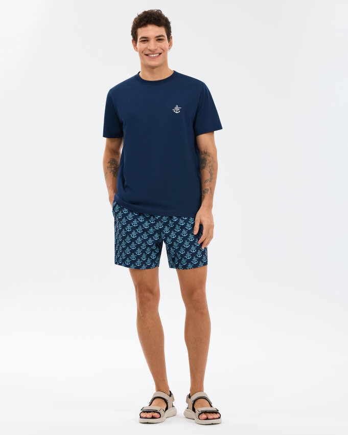Skechers Regular Lacivert Erkek Tshirt - 5