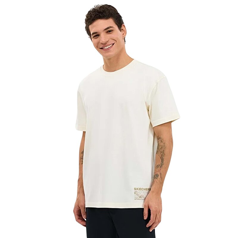 Skechers Relaxed Beyaz Erkek Tshirt - 1