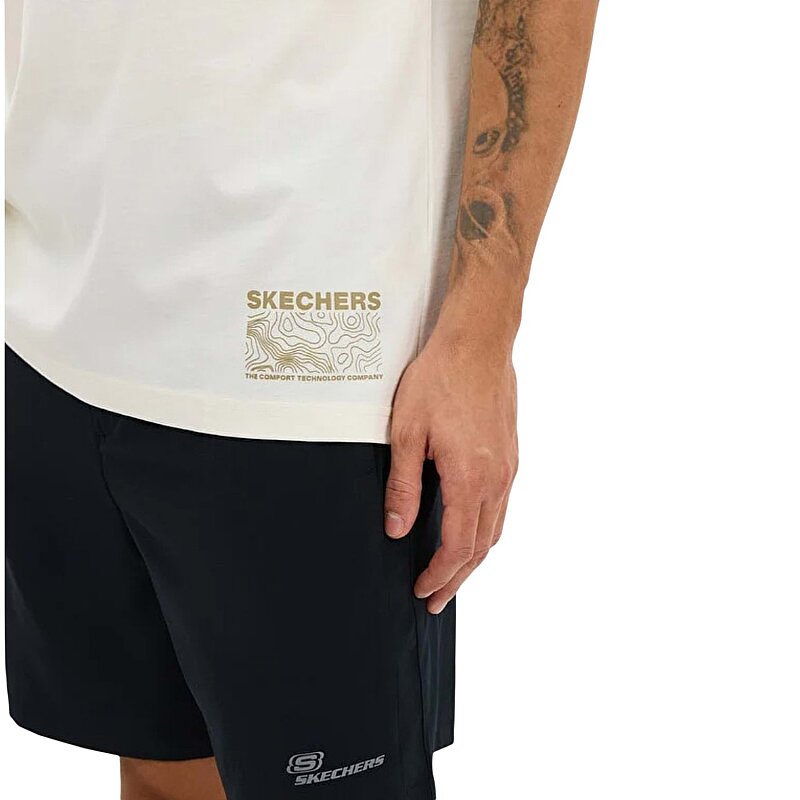 Skechers Relaxed Beyaz Erkek Tshirt - 4