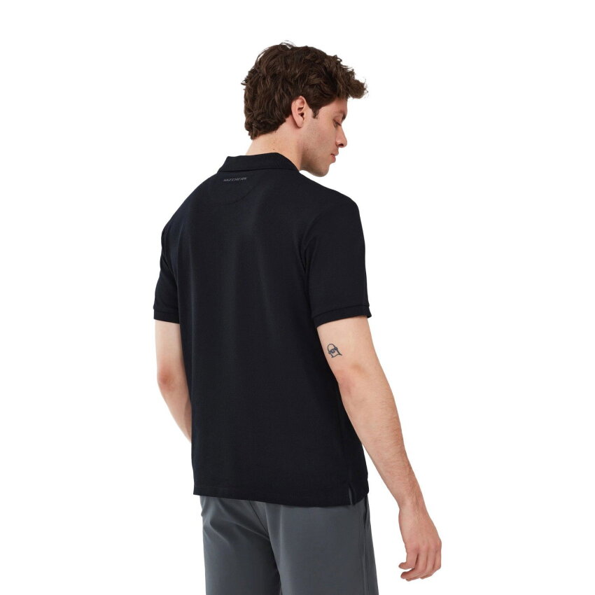 Skechers Short Sleeve Siyah Erkek Polo Tshirt - 3