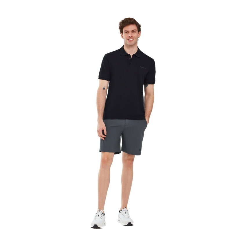 Skechers Short Sleeve Siyah Erkek Polo Tshirt - 4