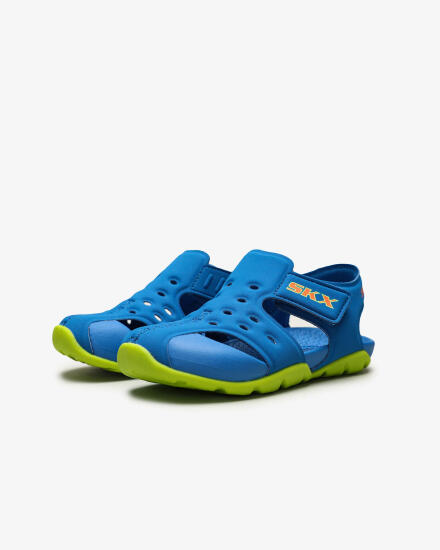Skechers SİDE WAVE Mavi Çocuk Sandalet 92330N BLLM - 3